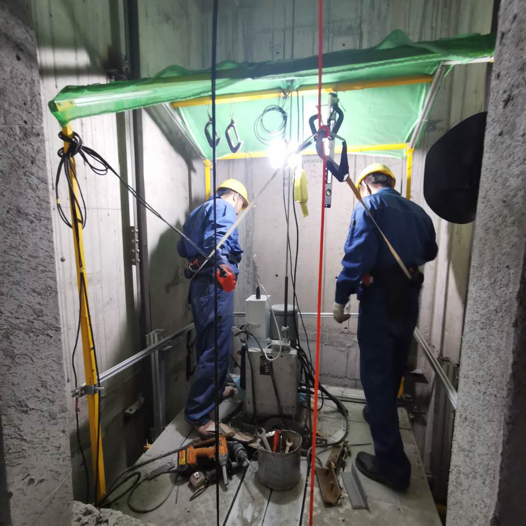    电梯安装培训现场
