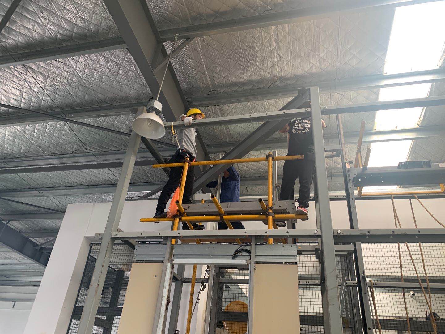    电梯安装培训现场