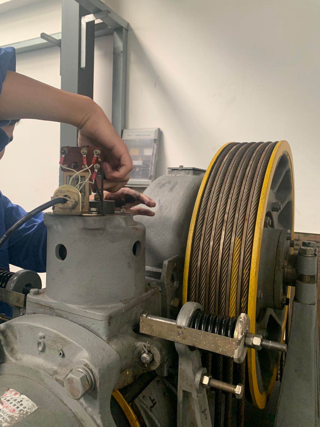    电梯维修保养培训现场