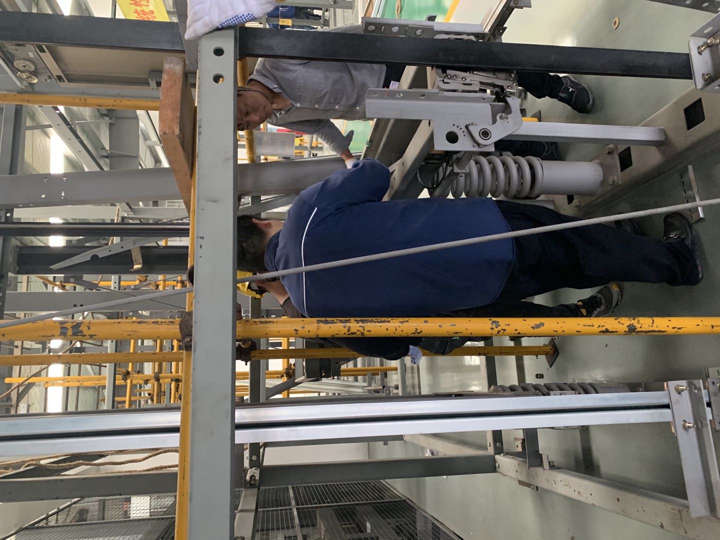    电梯维修保养培训现场